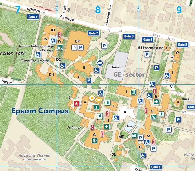 University Of Auckland Campus Map